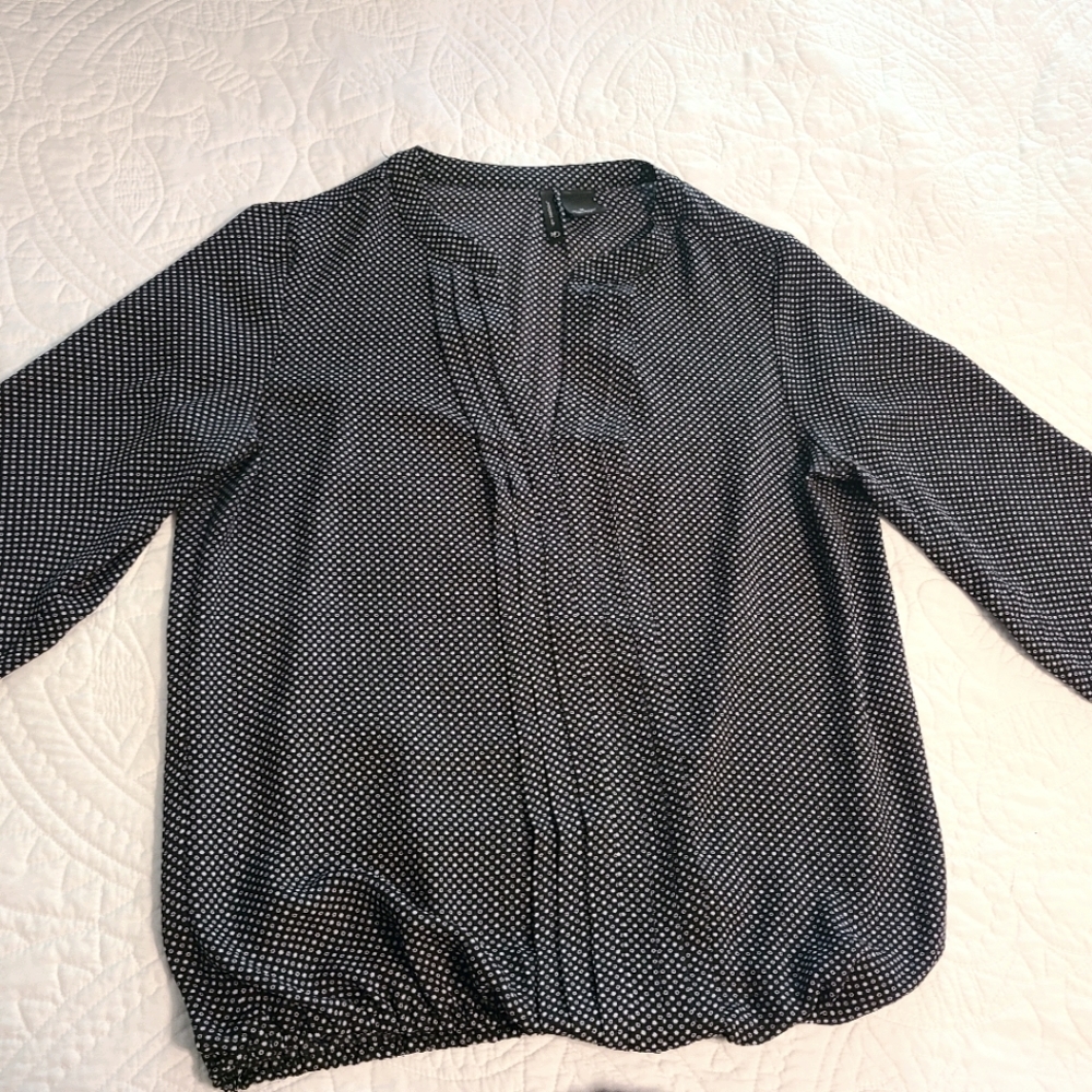 New Direction Black and White Blouse